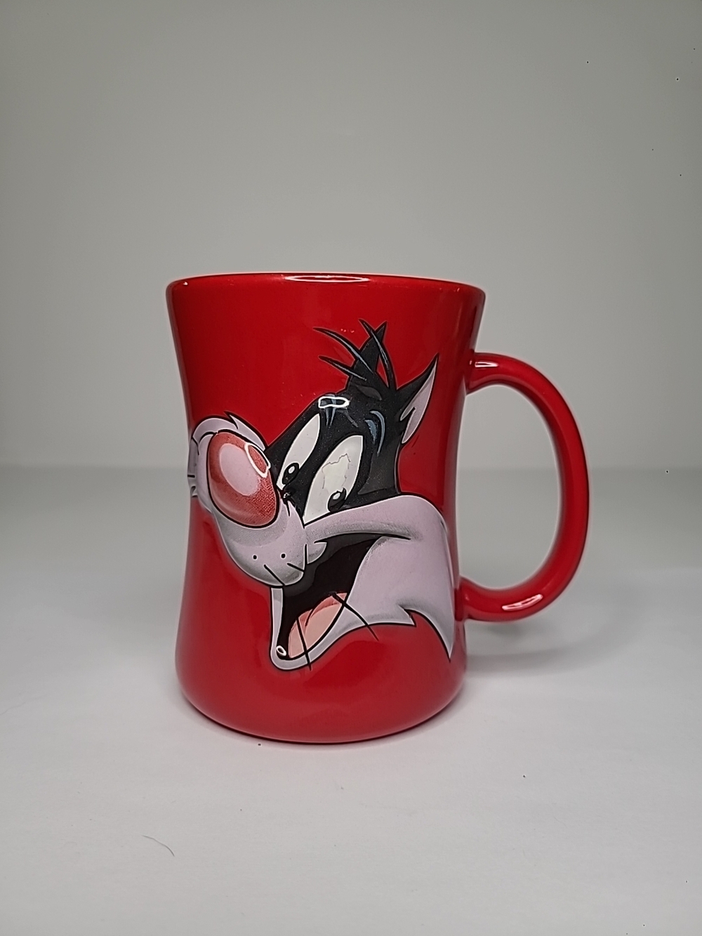 Looney Tunes By Xpres 1999 Red Sylvester The Cat Red Cup Mug Warner Bros (READ)